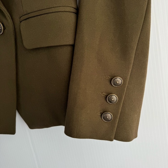 Mango Olive green Double-Breasted Women's Blazer size extra small - Picture 6 of 6